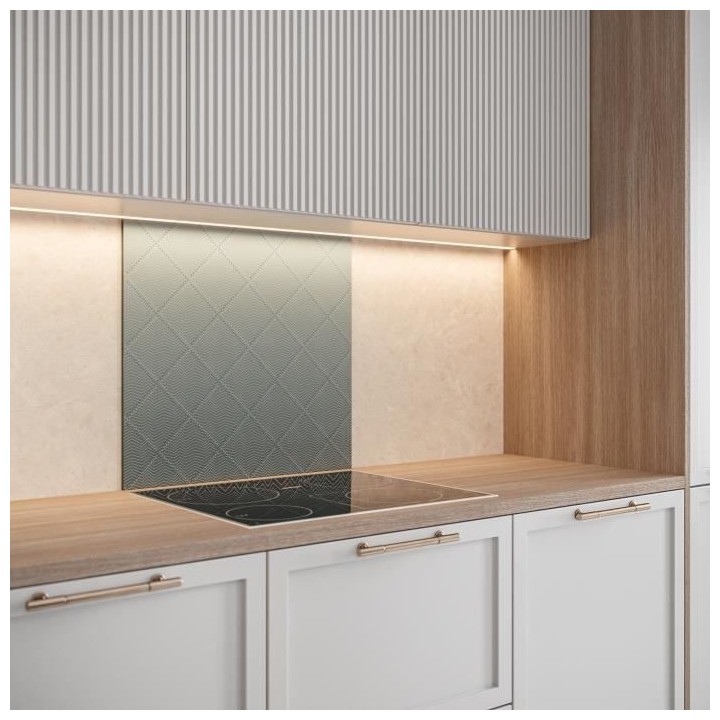 Saint-Gobain Fond de hotte en verre TAPISSSIER obtenu par Impression d