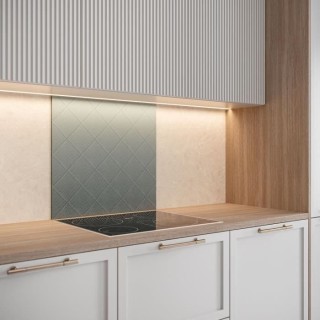 Saint-Gobain Fond de hotte en verre TAPISSSIER obtenu par Impression d