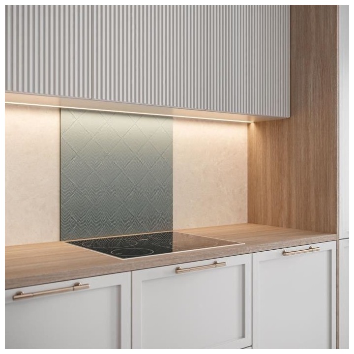 Saint-Gobain Fond de hotte en verre TAPISSSIER obtenu par Impression d