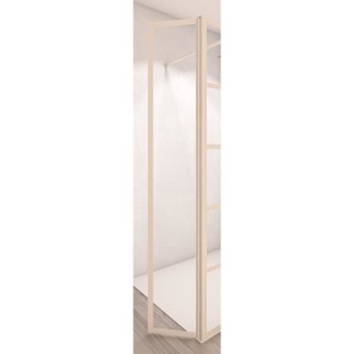 AURYS Porte de douche pivotante BALEARES ATELIER 3 Blanc - Verre Timel