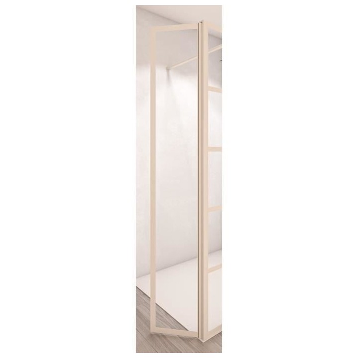 AURYS Porte de douche pivotante BALEARES ATELIER 3 Blanc - Verre Timel