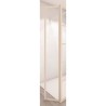 AURYS Porte de douche pivotante BALEARES ATELIER 3 Blanc - Verre Timeless 8 mm trempé by Saint-Gobain - L.34 cm x H.198 cm