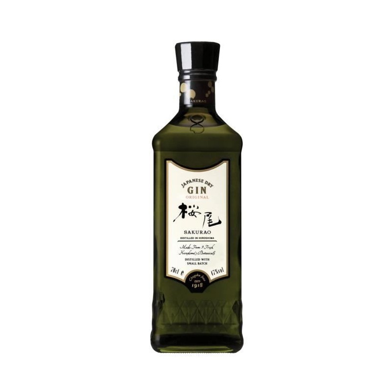 Gin Sakurao Original - London dry Gin - Japon - 47%vol - 70cl