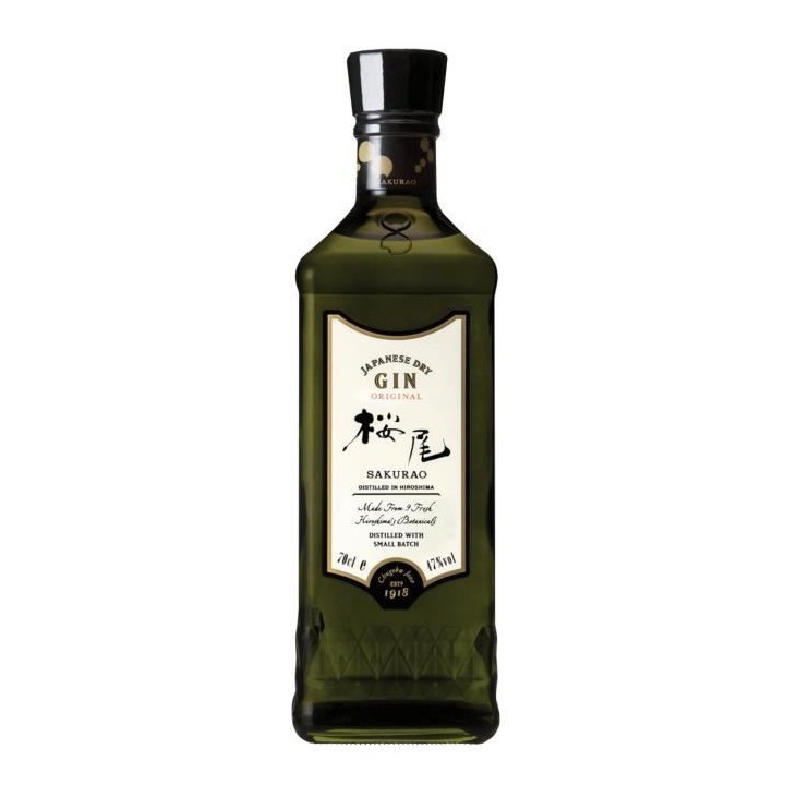 Gin Sakurao Original - London dry Gin - Japon - 47%vol - 70cl