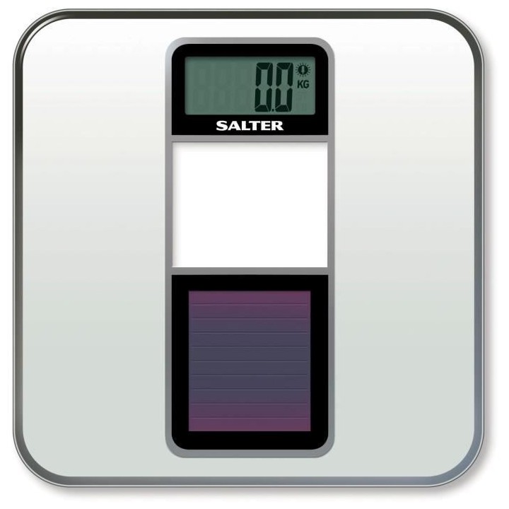Salter 9068 WH3R Eco Solar Pese Personne Numérique, Balance Personnel