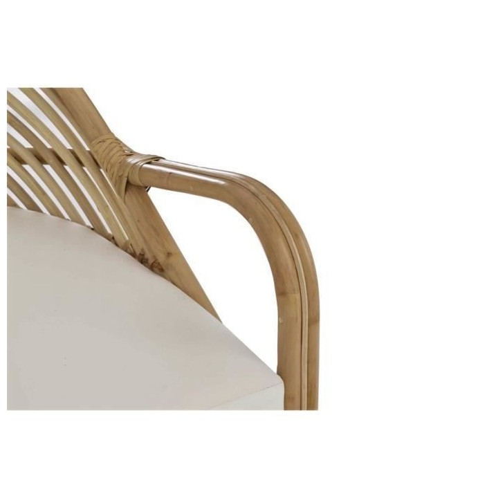 Salon de jardin en rotin naturel avec coussins - 4 personnes - Amata -