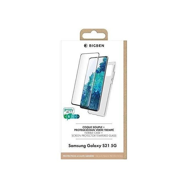 Pack Coque Silitrans + Verre trempé 2,5D S21