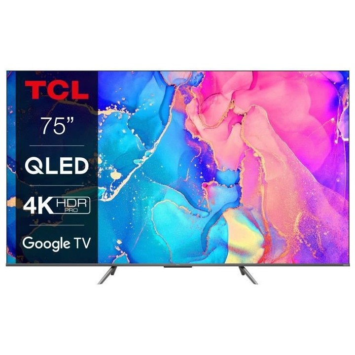TCL TV 75QLED760 - QLED UHD 4K - 75 (190.5 cm) - Dolby Atmos - GOOGLE