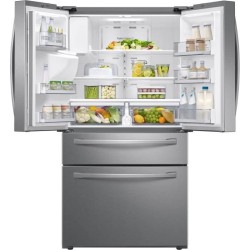 SAMSUNG RF24R7201SR - Réfrigérateur Multiporte - 510 L (348L + 123L + 39L) - Froid ventilé plus - L90,8cm x H177,7 cm - Inox