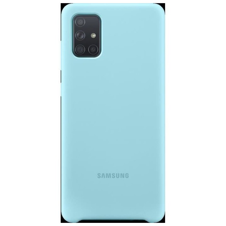Coque Silicone Samsung A71 Bleu