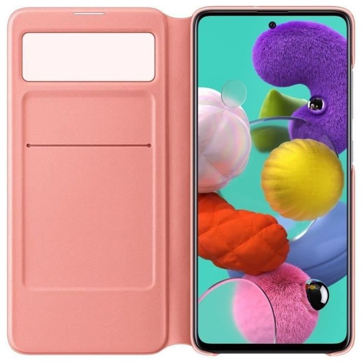 Etui S View Wallet Samsung A51 Blanc