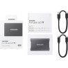 SAMSUNG SSD externe T7 USB type C coloris gris 500 Go