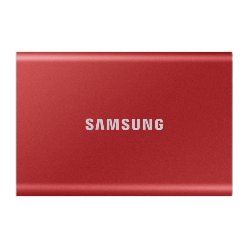 SAMSUNG - SSD externe - T7 Rouge - 2To - USB Type C (MU-PC2T0R/WW)