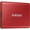 SAMSUNG - SSD externe - T7 Rouge - 2To - USB Type C (MU-PC2T0R/WW)