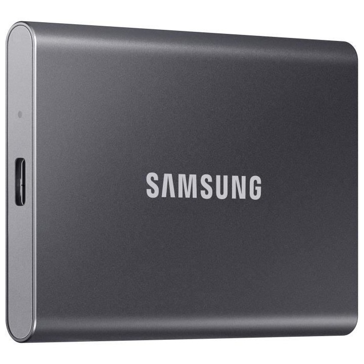 SAMSUNG - SSD externe - T7 Gris Titane - 1To - USB Type C (MU-PC1T0T/W