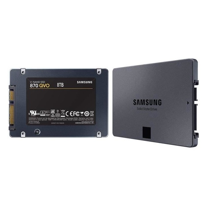 SAMSUNG - Disque SSD Interne - 870 QVO - 8To - 2,5 (MZ-77Q8T0BW)