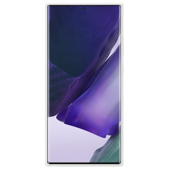 Coque en silicone blanc Note20 Ultra