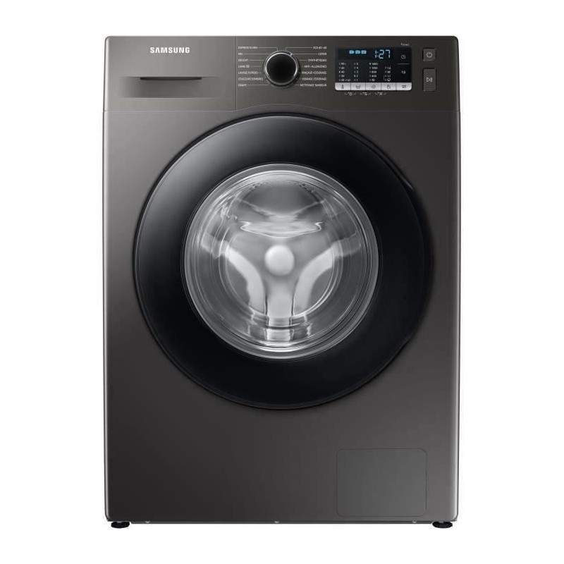 Lave-linge hublot SAMSUNG Ecobubble WW70TA046AX - 7 kg - Induction - 1400 trs/min - Inox/silver