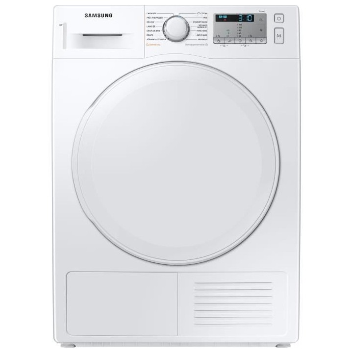Seche-linge pompe a chaleur SAMSUNG DV80TA020DH - 8 kg - Classe A++ -