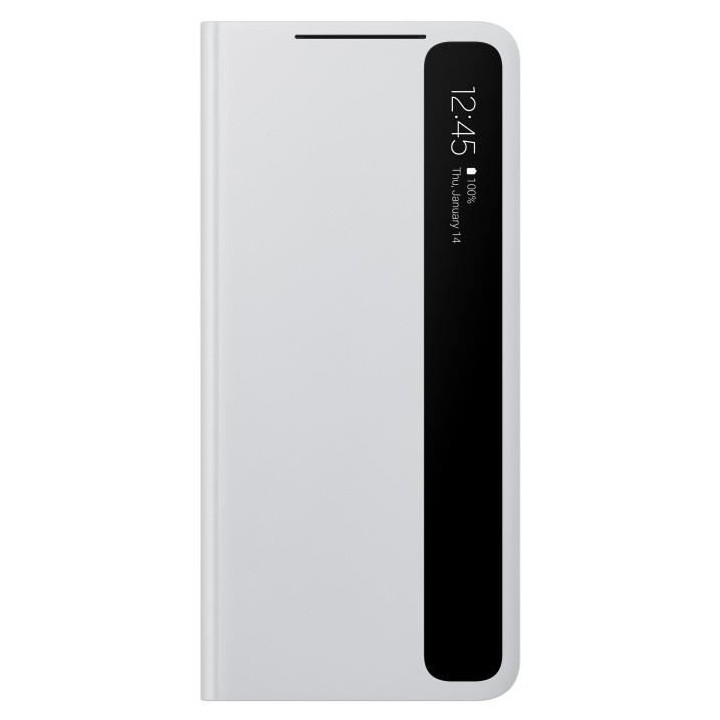Smart Clear View Cover S21 Ultra Gris Clair