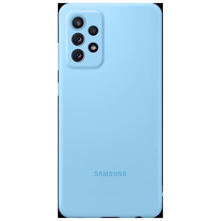 Coque Silicone Galaxy A72 Bleu