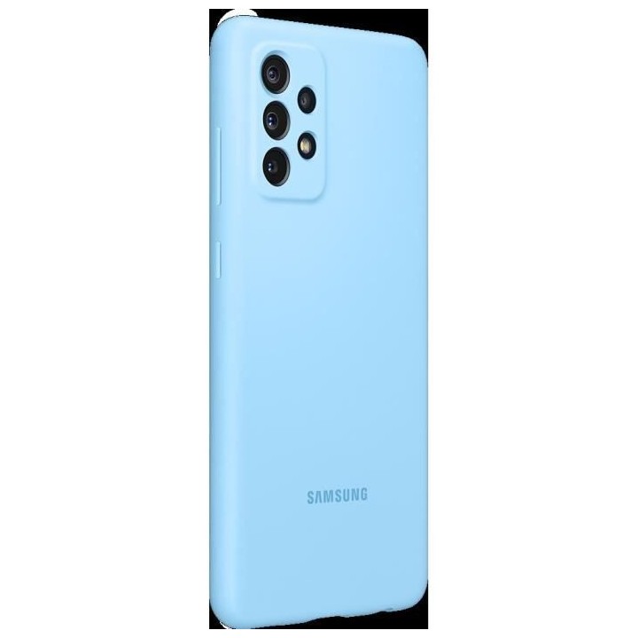 Coque Silicone Galaxy A72 Bleu