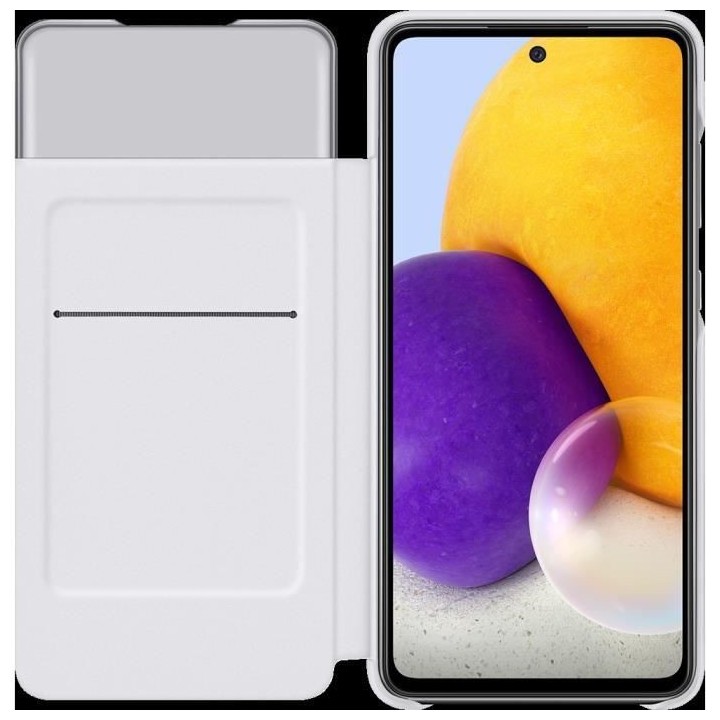 Etui Smart View Samsung Galaxy A72 Blanc
