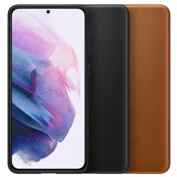 Coque en cuir S21 Plus Brun