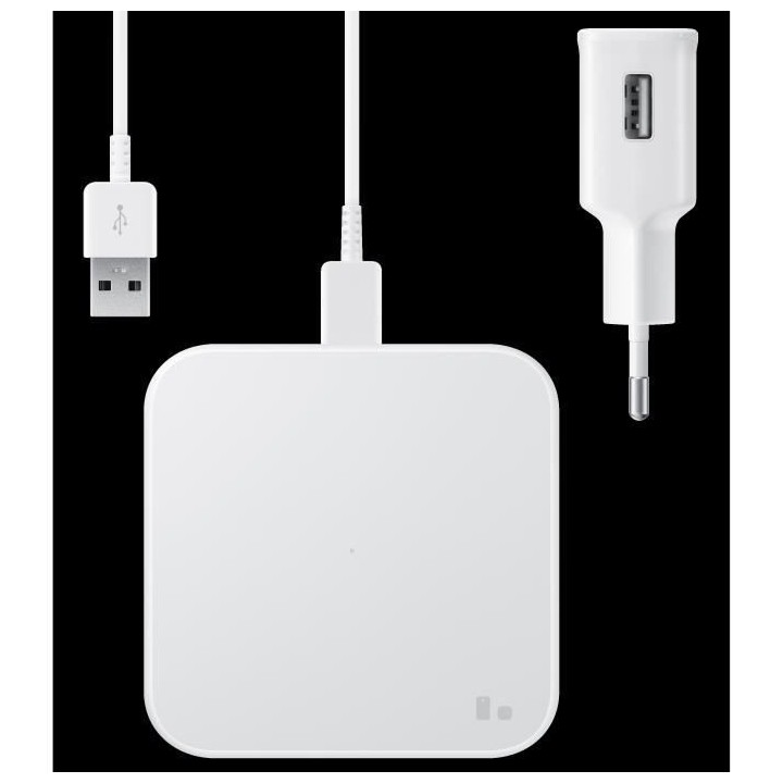Pad Induc plat Charge Rapide USB-C Blanc sans CS