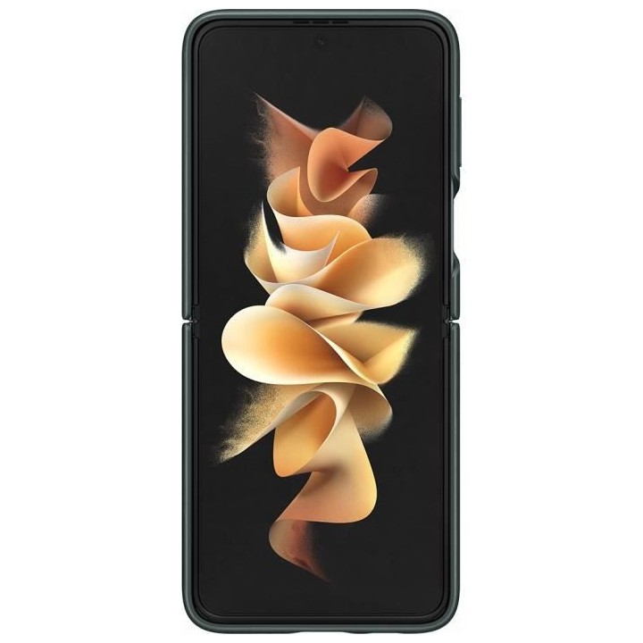 SAMSUNG Coque en cuir Z Flip3 - Vert