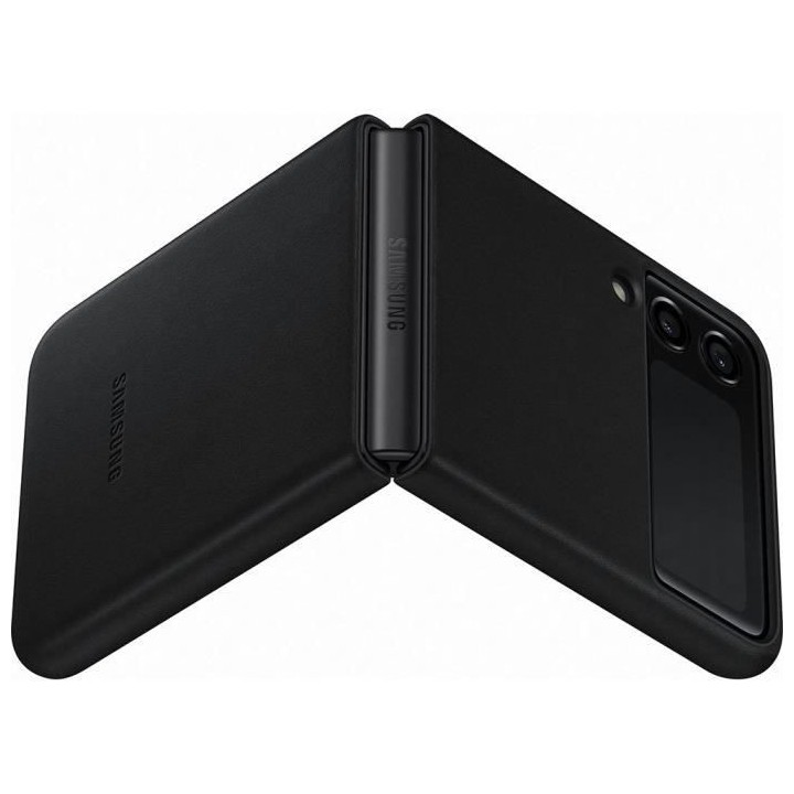 SAMSUNG Z Flip3 Coque en cuir Noir
