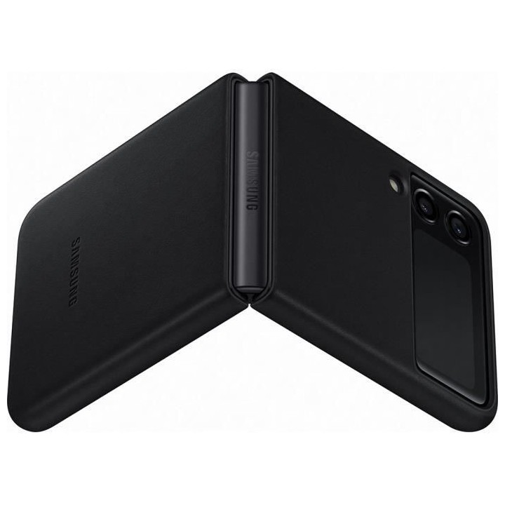 SAMSUNG Z Flip3 Coque en cuir Noir