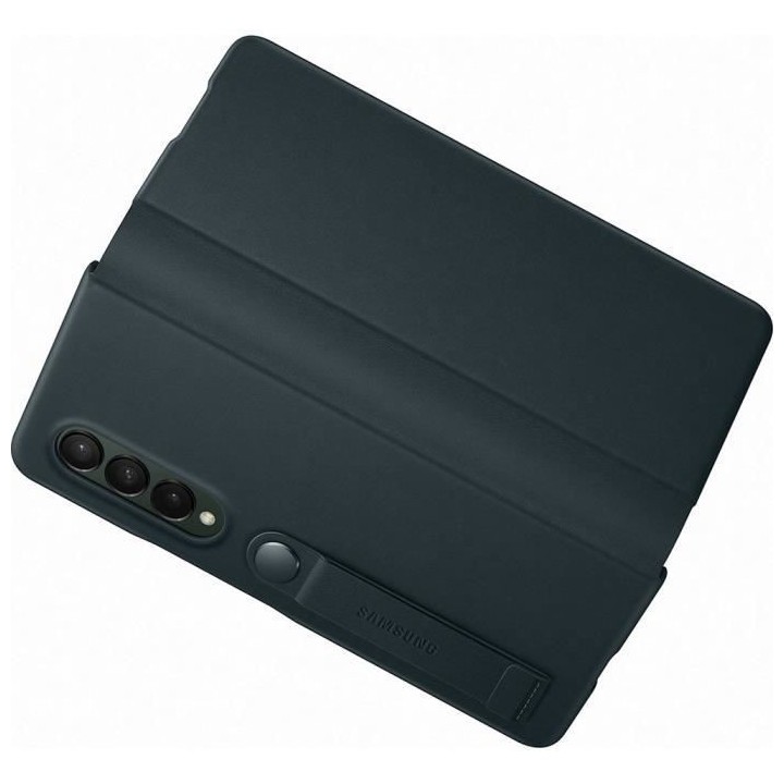 Etui en cuir avec rabat Z Fold3 Vert