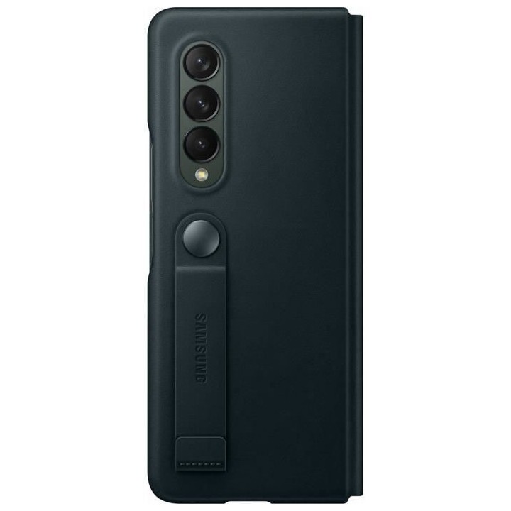 Etui en cuir avec rabat Z Fold3 Vert