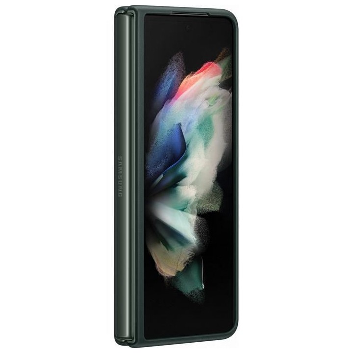 SAMSUNG Z Fold3 Coque en cuir Vert