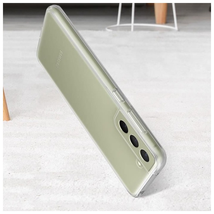 Coque transparente avec laniere G S21FE Gris foncé