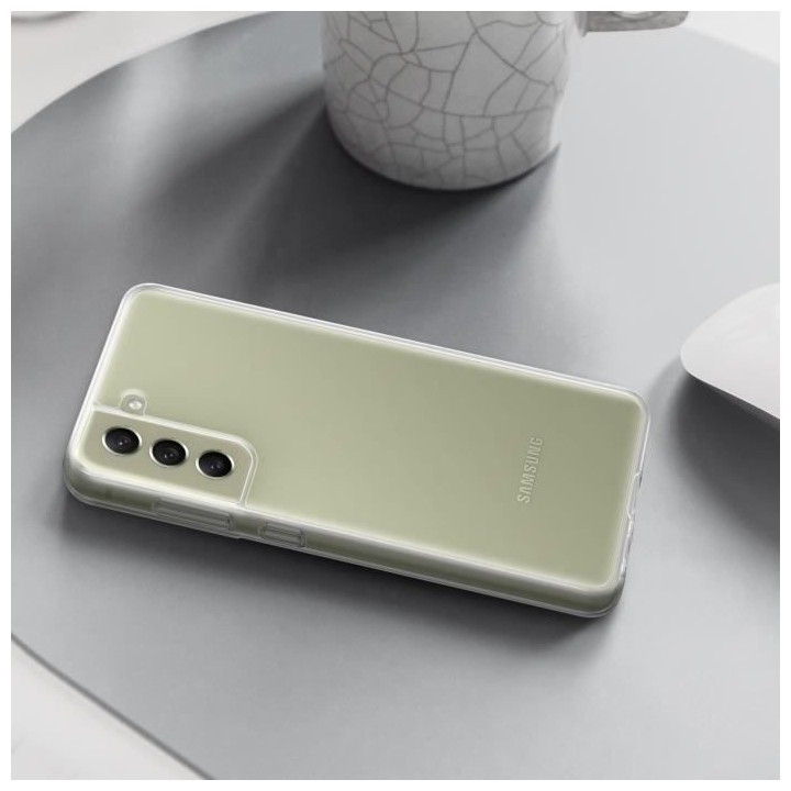 Coque transparente avec laniere G S21FE Gris foncé