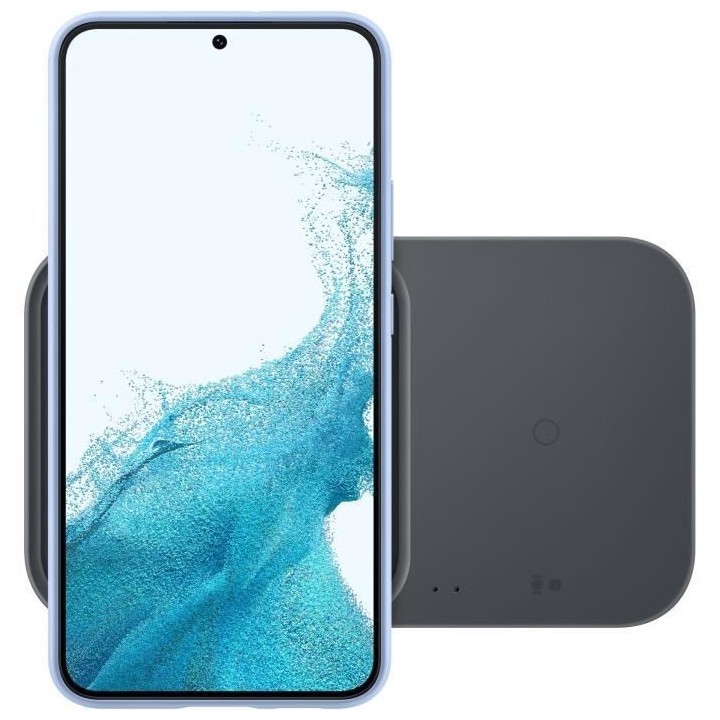 Pad Induction plat DUO Watch Fast Charge - 15W - SAMSUNG - Noir