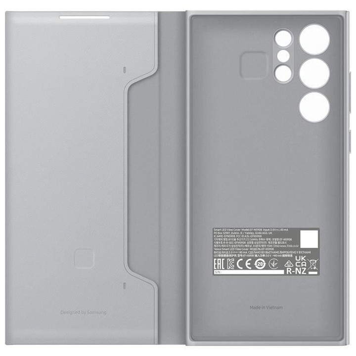 Smart LED View Cover G S22Ultra Gris clair