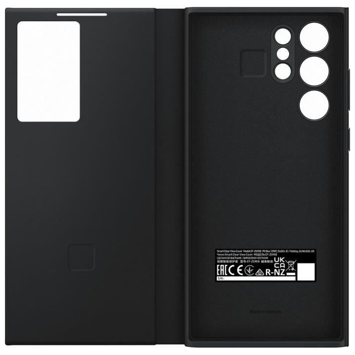 Smart Clear View Cover G S22Ultra Noir