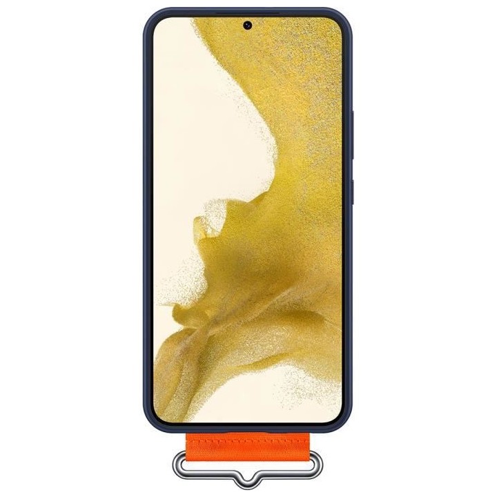 Coque Silicone avec laniere G S22+ Bleu Marine