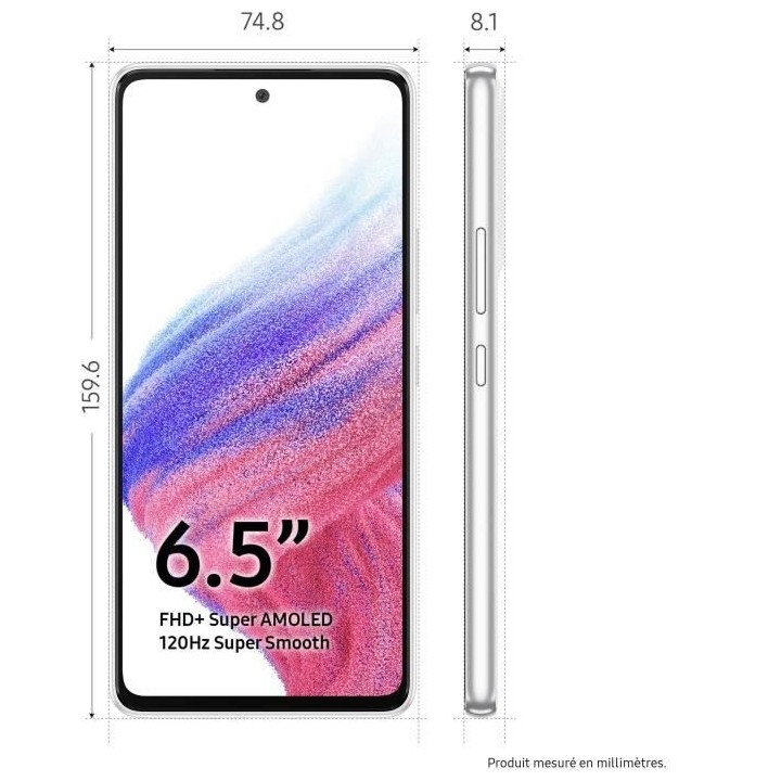 SAMSUNG Galaxy A53 128Go 5G Blanc