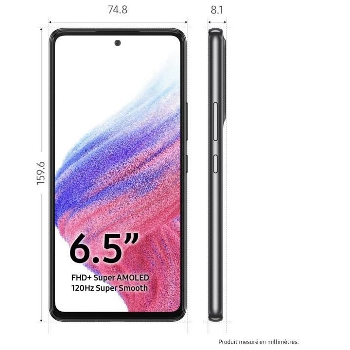SAMSUNG Galaxy A53 128Go 5G Noir