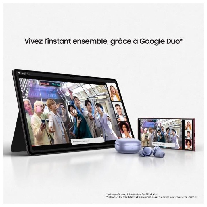 Tablette Tactile - SAMSUNG - Galaxy Tab S8+ - 12.4 - RAM 8Go - 256 Go