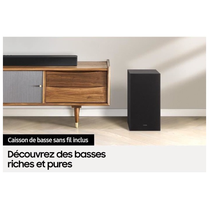 SAMSUNG - Barre de son HW-B450 2.1ch 300W + Caisson sans fil 6,5'' + A