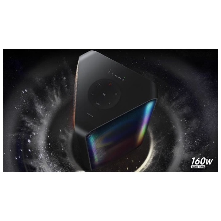 SAMSUNG - Sound Tower MX-ST40B 160W, Son Bidirectionnel, Batterie(12hr