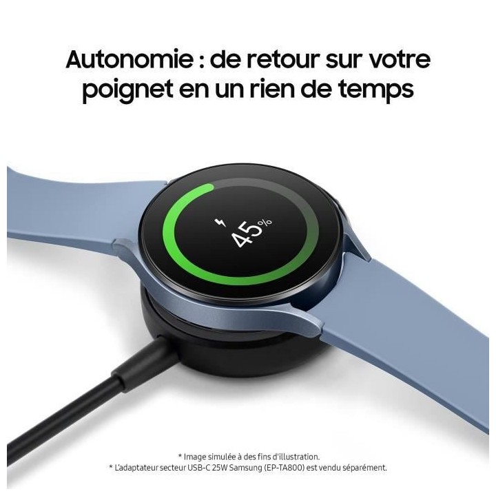 SAMSUNG Galaxy Watch5 Argent 40mm 4G