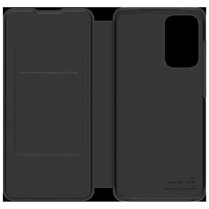 Flip Wallet Designed for Samsung Galaxy A52 Noir