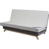 SIMMONS Banquette Clic clac 120x190 - Tissu Noir - Made in France - SAMANTHA