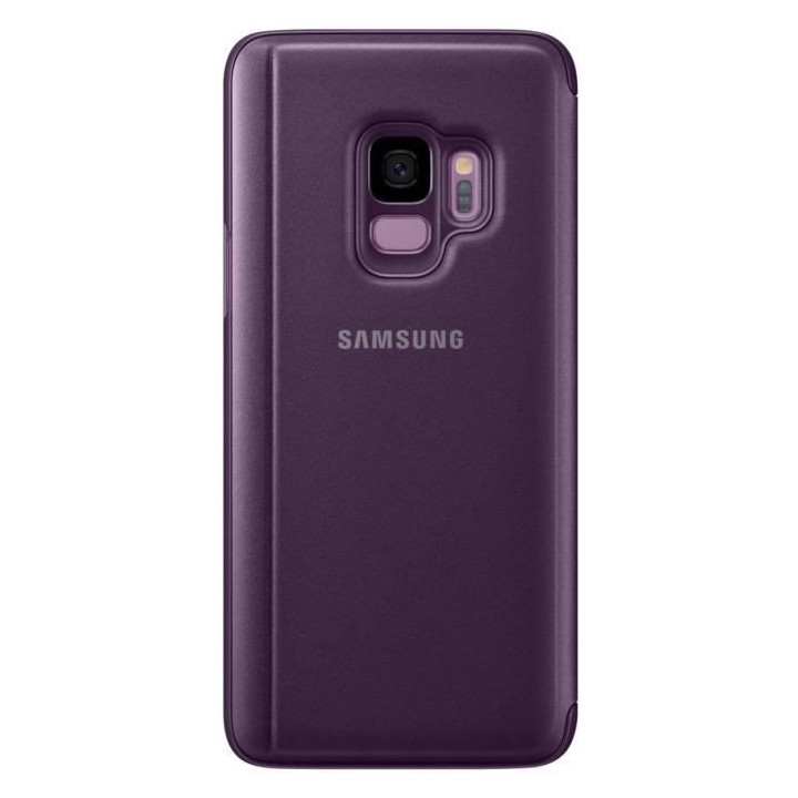 Coque Samsung Clear View Cover Stand S9 - Violet